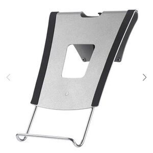 Silver and Black Laptop Stand